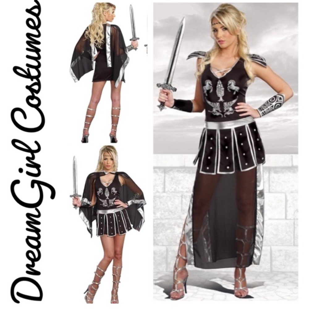 NWT Dreamgirl Women's Glorious Gladiator Royal Warrior Costume
